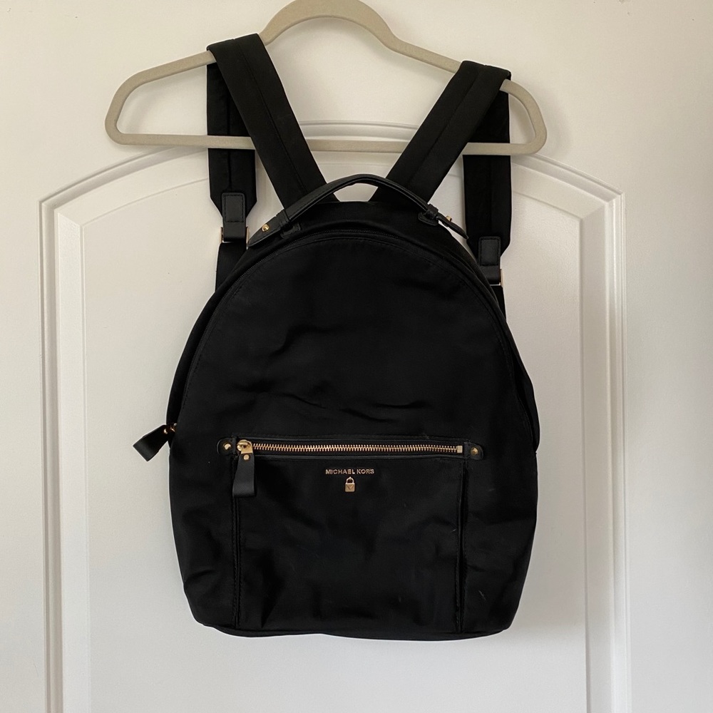 Michael Kors Black Nylan Backpack
